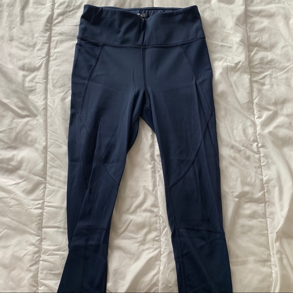 Navy blue workout leggings (medium)